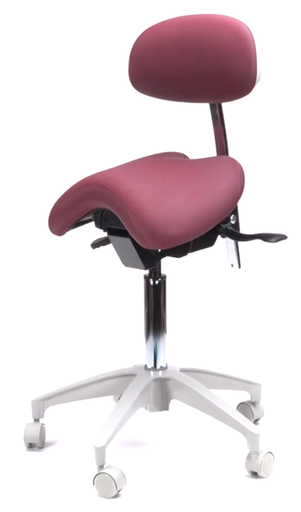 [C130DB] Crown Seating Denver C130DB Saddle Operator Stool w/Back