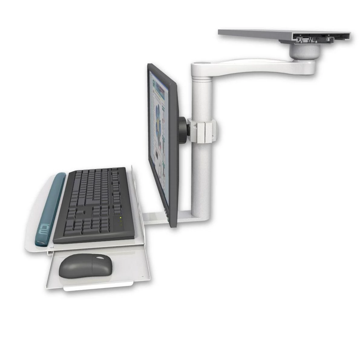 [60-0640B]  Monitor Mount: UC-14, Under Cabinet, Std Keyboard Tray 