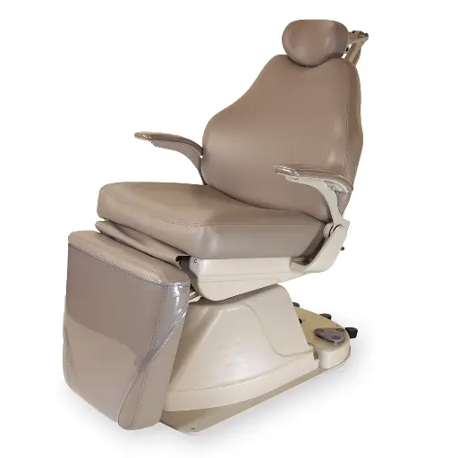 [100-3035B]  Boyd E3010LS Exam Chair w/Lift Column, Drop Toe, & Arms, Art HR Black 