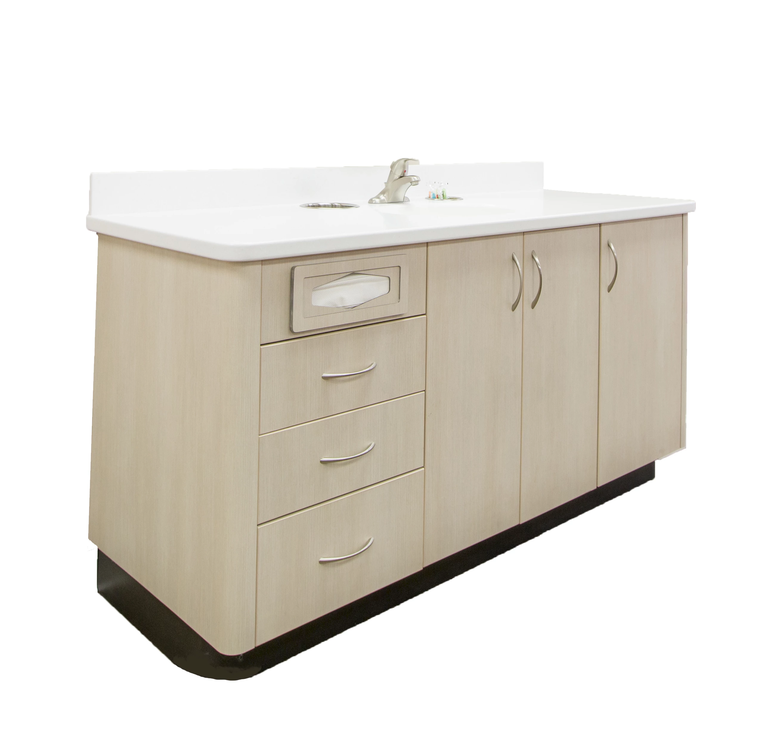 [410-4501L]  Brushing Station: 3 Sink, ADA Compliant 