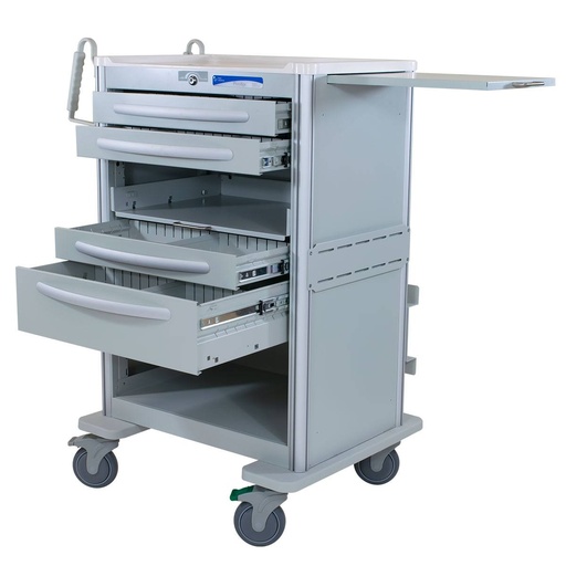 [380-2500]  Cart: Mobile Operatory, Surgical Devices, Aluminum, Lt Gray 
