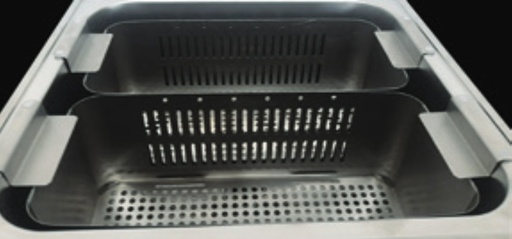 [3GHB] Half Basket for U-13LH/REC U-19LH/REC Ultrasonic, stainless steel