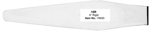 [79450] No. 15R Spatula, 6" Rigid Blade