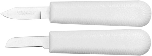 [65570] No. 6A Autoclavable Knife w/ White Handle, 1 1/2" Blade