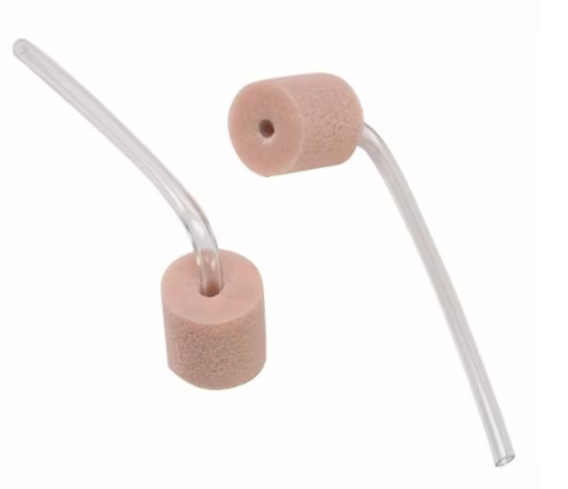 [420-2060] E-A-RTEMP 13A Foam Temporary Earmold, Beige, Foam Eartip with Pre-Bent Tube, 25/cs 
