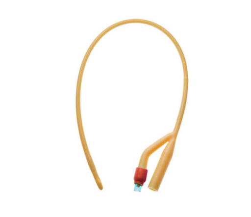 [AS41024HC] Foley Catheter, Hydrophlc-Coated Latex, 24Fr 05-10cc, Coudé Tip, 16" Long, 2-way, 50/cs