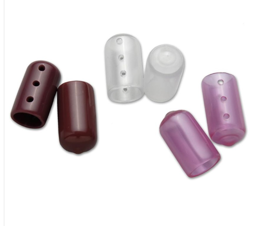 [093006BBG] Instrument Tip Protectors, Maroon Tint, Non-Vented, 10x19mm, Non-Sterile, 100ea/bg