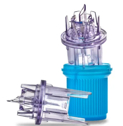 [BC1300] Binary Connector, 13mm, For use w/PAB IV Container, Blue Cap, 200/cs (Rx) (Continental US+HI Only