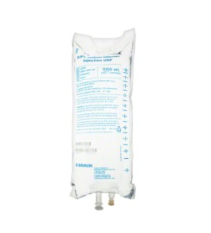 [L8000] Sodium Chloride Injections, 0.9%, 1000mL, EXCEL® Container (Rx), 12/cs (50 cs/plt) (Continental US+HI Only, Excluding IN and ND) 