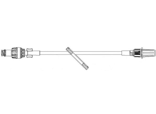 [7N8301] One-Link Catheter Extension Set, Straight, Standard Bore, Needle-Free IV Connector with Neutral Fluid Displacement, Power Injectable (325 psi), Male Luer Lock Adapter with Retractable Collar, 0.59 ml, 200/cs (Rx) 