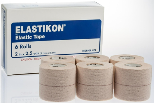 [5174] Actimove Elastikon Elastic Tape, 2" x 2½ yds, 6 rl/bx, 12 bx/cs (021228) 