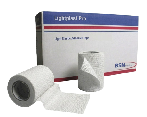 [76953] BSN Medical Lightplast Pro Tearable Elastic Adhesive Tape, 1.5" x 5 yds, White, 32 rl/cs