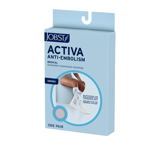 [6056603] BSN Medical/Jobst Activa Anti-Embolism Knee High, Closed Toe, Regular, White, XL