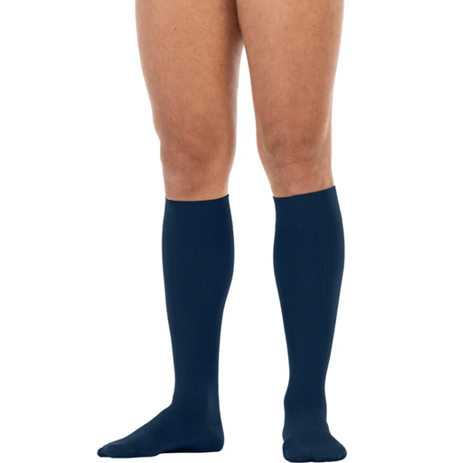 [6052223] BSN Medical/Jobst for Men Knee High w/SoftFit Band 15-20 mmHg, Navy, XL