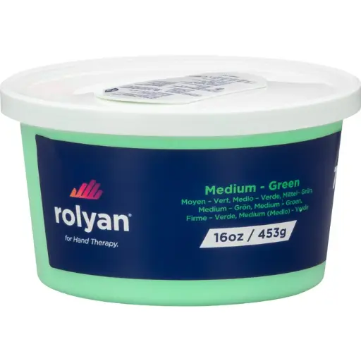[081029594] Therapy Putty, Medium, Green, 16 oz 