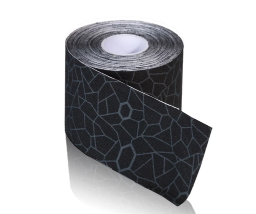[081664283] Kinesiology Tape, Continuous Roll, 2" x 16.4ft, Black/Black Print, 6/pk (091298) (Legacy# 12756) 
