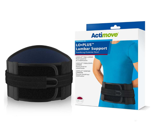 [7456331] Actimove LoPLUS Lumbar Support, Stabilizing Posterior Panel, Medium, 29" - 33", Black