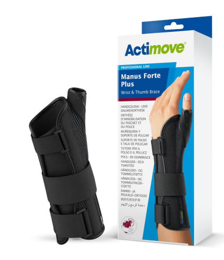 [7349603] Actimove Manus Forte Plus, Black, Right, X-Small 