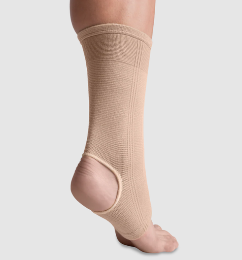 [AKL-6322-SML] Elastic Ankle Sleeve, Beige, Small, 11 x 3.5