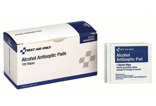 [H305-001] Alcohol Prep Pads, 100/bx 12bx/cs (DROP SHIP ONLY - $150 Minimum Order)