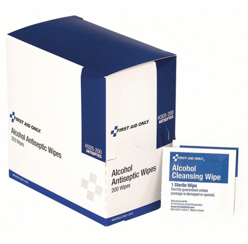 [H305-200-001] Alcohol Prep Pads, 200/bx 12bx/cs (DROP SHIP ONLY - $150 Minimum Order)