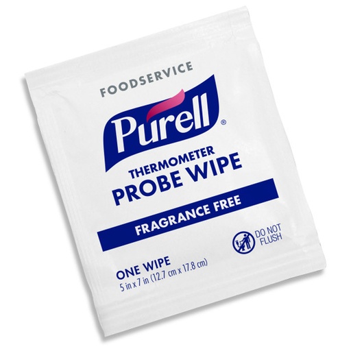 [9211-1M] PURELL® Thermometer Probe Wipes, 1000ct, Individually Wrapped, 1/pk, 1000pk/cs