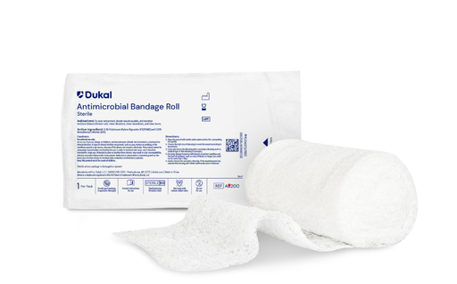 [AB200] Antimicrobial Bandage Roll, 4" x 4.1 yd, Sterile, 1 roll/pk, 100 pk/cs