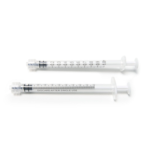 [10505] Hypodermic Standard Syringe, Disposable, 1mL (Low Dead Space) 100/bx, 20 bx/cs