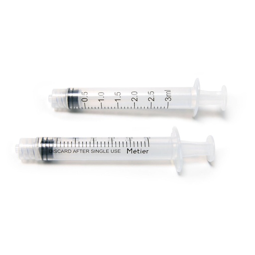 [DSLL03] Hypodermic Standard Syringe, Disposable, 3mL, 100/bx, 24 bx/cs
