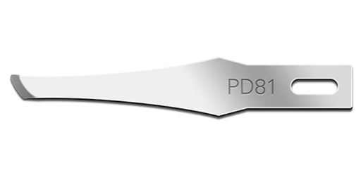 [01PD81] Podiatry Blade, Swann Morton, PD81 Stainless Steel, Sterile (5821) 25/bx 