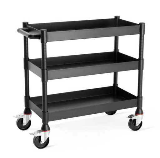 [UCMT013] Luxor MightyHaul 18” Heavy-Duty Utility Cart w/Three Reversible Shelves
