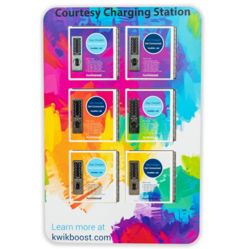 [KB93306] Luxor KwikBoost 6-Bay Phone Charging Locker w/Custom Graphics