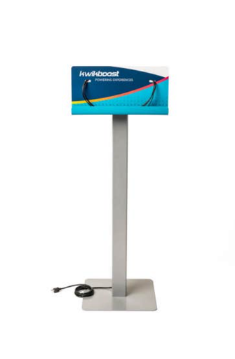 [KB99032] Luxor KwikBoost Standard Courtesy Charging Station, Freestanding w/Custom Graphics