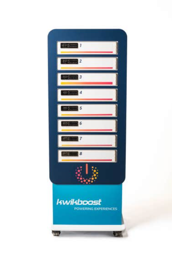 [KB93800] Luxor KwikBoost 8-Bay Multi-Device Charging Locker w/Custom Graphics
