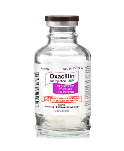 [55150012999] Oxacillin for Injection, USP 10 grams (100mL), Pharmacy Bulk Package, 1/bx (Rx) 