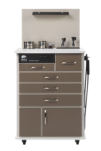 [TC100AS-101-207] MTI TC100AS ENT Cabinet, Sit-down, Standard Configuration 1, Trim-White 