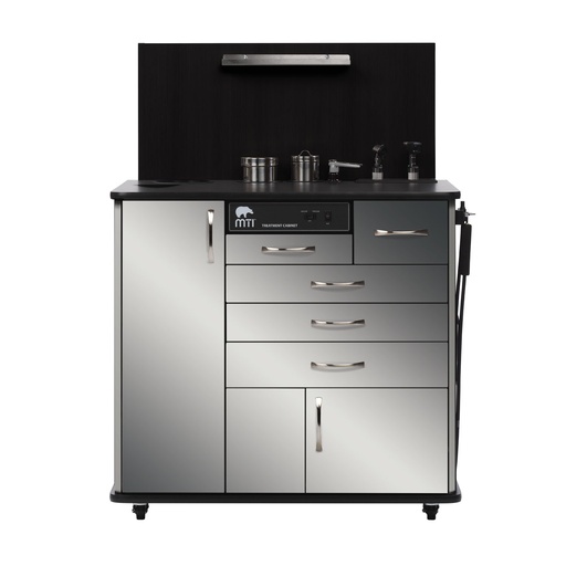 [TC100CS-101-210] MTI TC100CS ENT Cabinet, Sit-down w/Side Storage, Standard Configuration 1, Metal-Stainless Steel 
