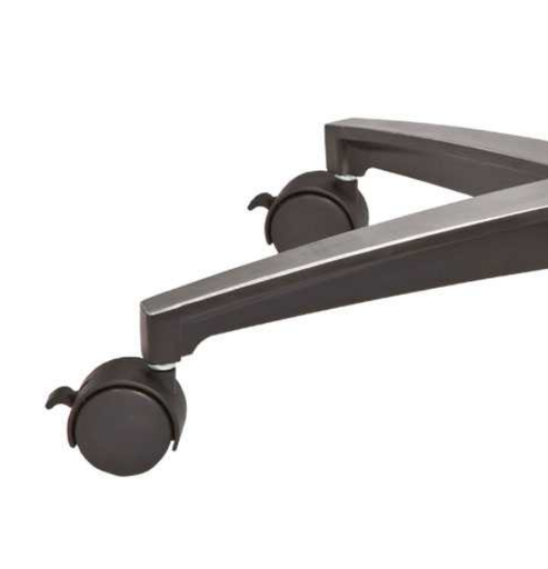 [130-3532] MTI Casters, Dual 2", Urethane Locking Wheel Black (set of 5) 