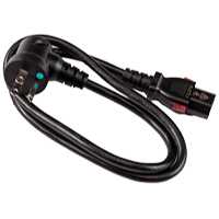 [130-1905] MTI Power Cord, Loking IEC, w/Hospital Grade 90 deg Plug, 3ft 