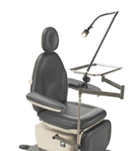 [130-2028] MTI Mayo Tray Assembly, w/Light Adapter & Transformer, Base Mount, Mounted, G2 