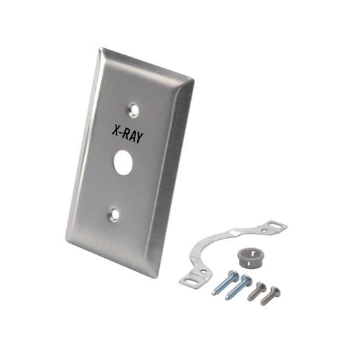 [7332] Plate Wall Almond Drilled & Pad Print W/Hardware