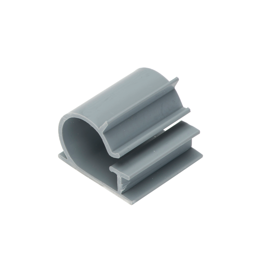 [9043] 3/4" Adhesive Clamp, Gray; Pkg of 5