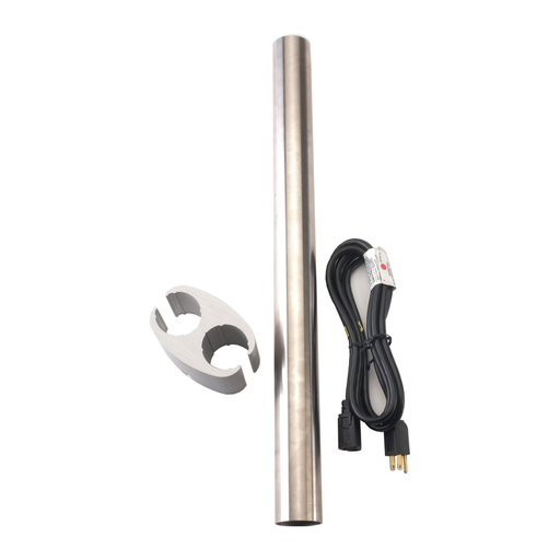 [8432] Light Post Extension, 24", Ritter Bushing, Stainless Steel