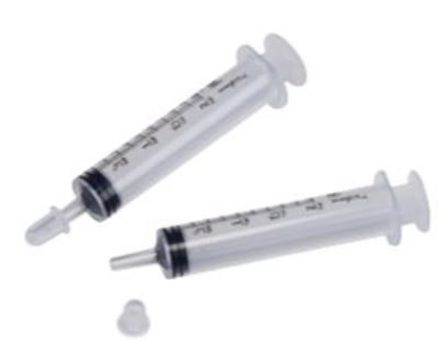 [MWI 011470] Monoject Oral Syringe with Cap, Clear, 6cc