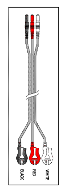 [LDM308] 3 Leadwire Set Disposable 24" Din/Pinch