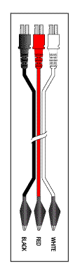 [LVM705] 3 Leadwire Set - 30" Dual/Alligator