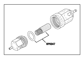 [RPF945] Air/Water In-Line Filter (1/16" Barb)