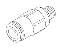 [RPF986] Male Connector (5/32" Push-In X #10-32 Male)