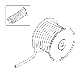 [RPT879] Tubing (3/8" Id X .594" Od Clear Braided)