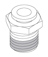[RXF031] Male Connector (1/4" Push-In X 1/4" Mpt)